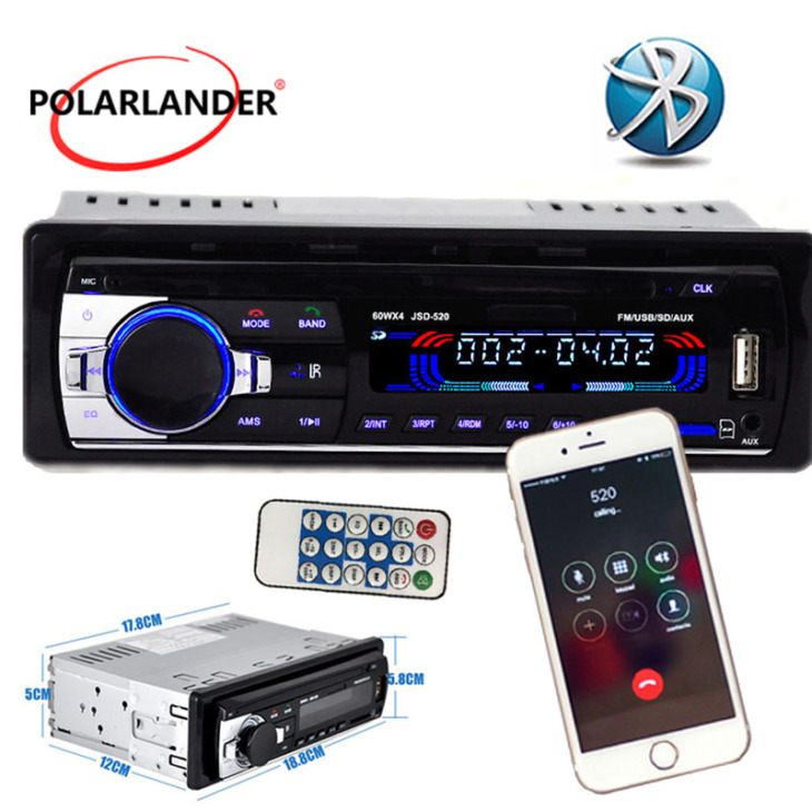 Jsd 520 12V Stereo Bluetooth Fm Radio Mp3 Audio Lejátszó Usb Sd Port