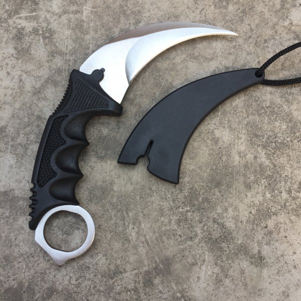 Cs Go Counter Strike Fekete Karambit Knife Neck Kés Köpeny Tiger Fade