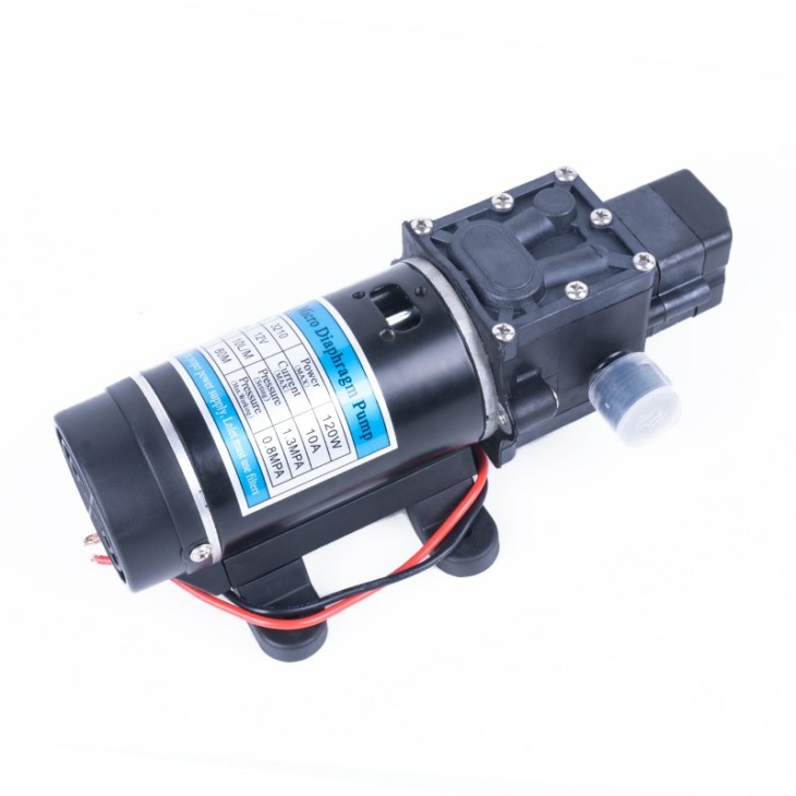 12V 24V 120W 130Psi 10L Min Víz Nagynyomású Membrán Önfelszívó