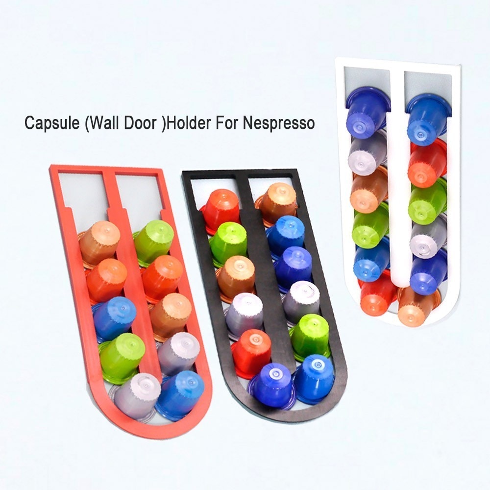 10PCS-Coffee-Pod-Holder-Dispenser-Coffee-Capsules-Cap-Dispensing-Tower-Stand-Fit-Nespresso-Capsule-Storage-Coffee 10Db Kávépárna Tartó Adagoló Kávé Kapszula Sapka Torony Állványhoz Nespresso Tároló Szűrő - Image 1