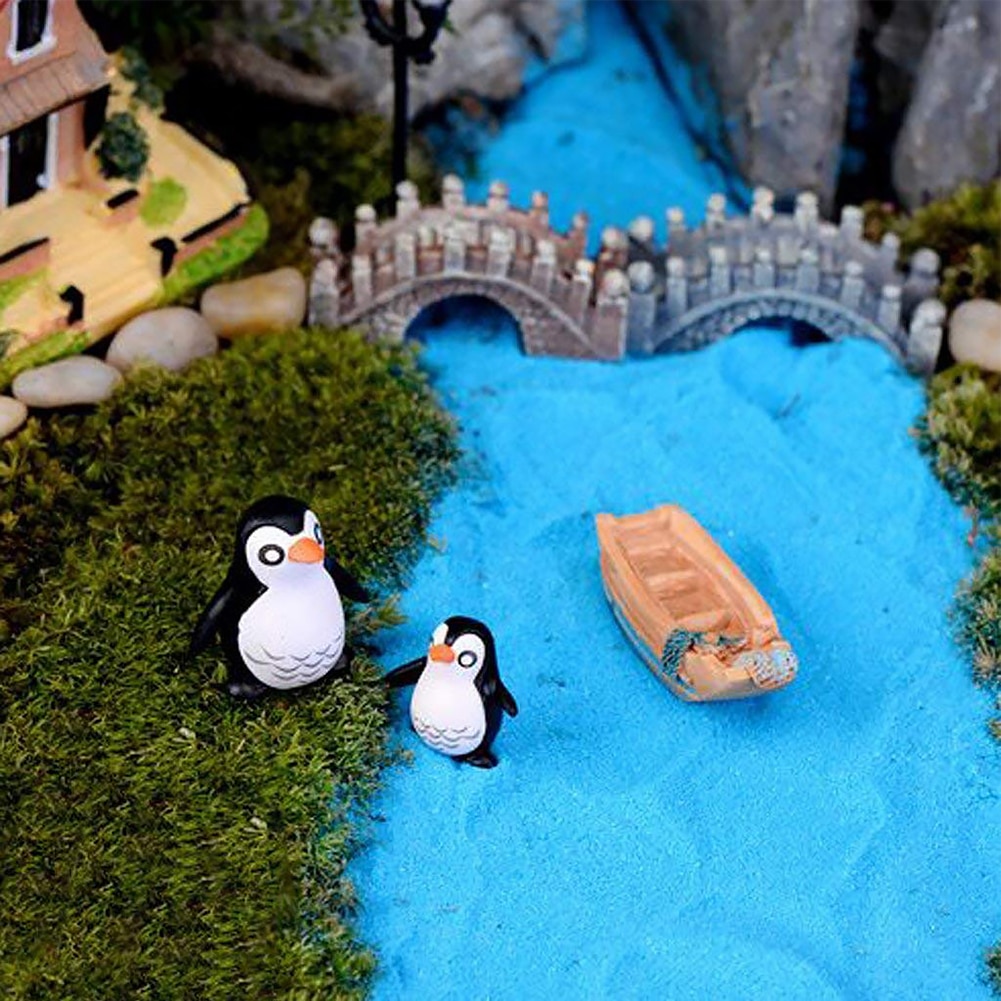Rovarok Kutyák Kisállat Képző Eszköz 3 Az 1-Ben 10Db Miniatűr Pingvin Figura Tündérkert Tájkert Bonsai Dekor Gyerekjáték