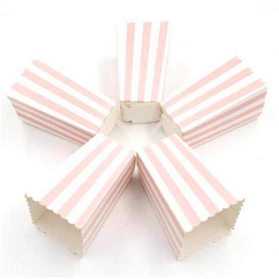 12pcs pink stripe