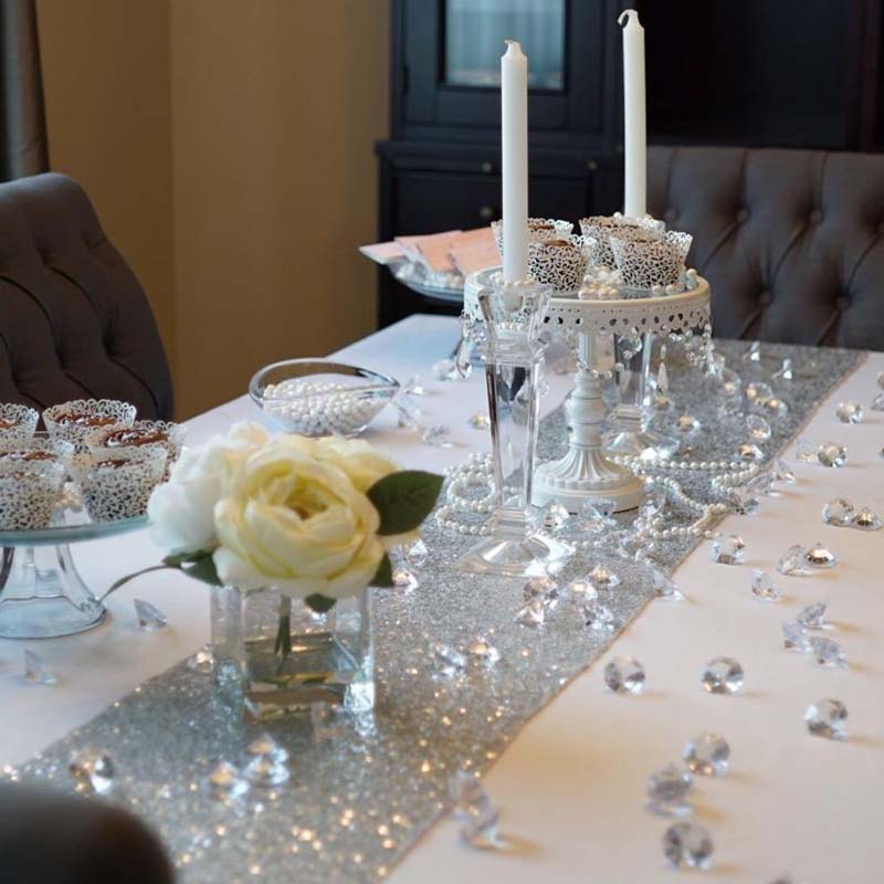 10Db 20Mm Tiszta Gyémánt Asztal Asztaldísz Szórás Esküvői Menyasszony Zuhany Születésnapi Leánybúcsú Lány Évforduló Dekoráció