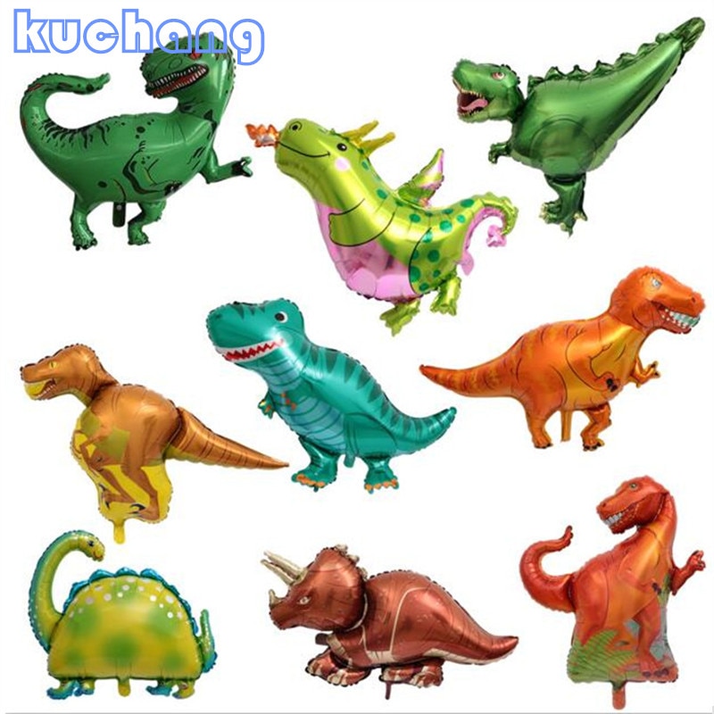 10pcs-Mini-Dinosaur-Foil-Balloon-Boys-Animal-Balloons-Toy-Childrens-Dinosaur-Birthday-Party-Jurassic-Decorations-Ballons 10Db Mini Dinoszaurusz Fólia Léggömb Fiúk Állat Lufi Játék Gyermek Születésnapi Party Jura Díszek Ballonok - Image 1