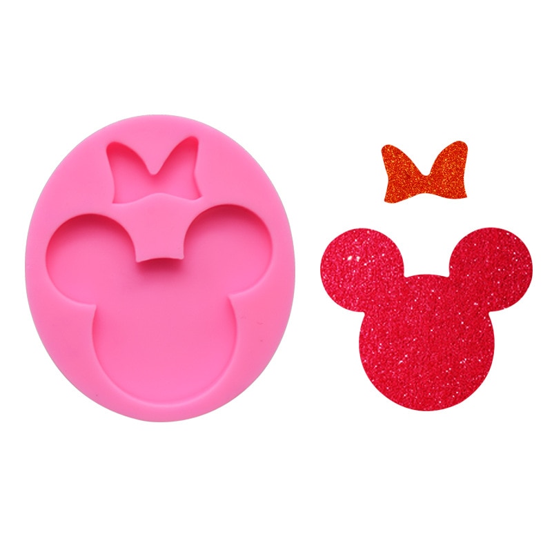 1PC-Cute-Mouse-Bow-Edible-Silicon-Mold-Cake-Mold-for-Keychain-Car-Pendant-Cake-Decoration-Tool Ékszerdoboz 1Db Aranyos Egér Íj Ehető Szilícium Penész Torta Kulcstartó Autó Medál Dekorációs Eszköz Barkácsgyanta Formák - Image 1