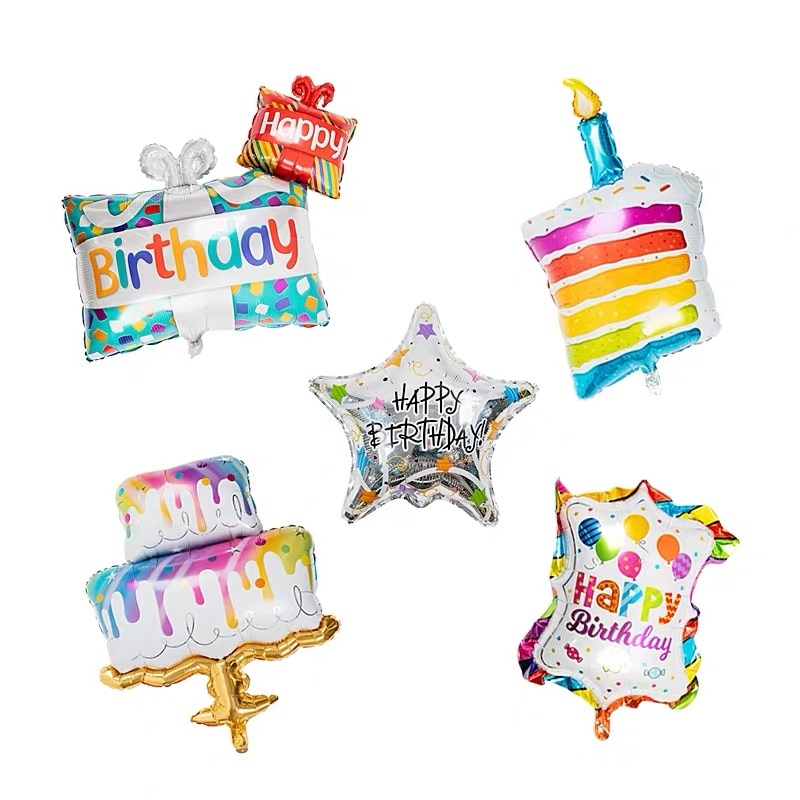 1pc-Big-Size-Happy-Birthday-Foil-Balloon-Baby-Boy-Girl-Birthday-Party-Decoration-Rainbow-Balloons-Party 1Db Nagy Méretű Boldog Születésnapot Fólia Léggömb Kisfiú Lány Születésnapi Party Dekoráció Szivárványos Lufi Fél - Image 1