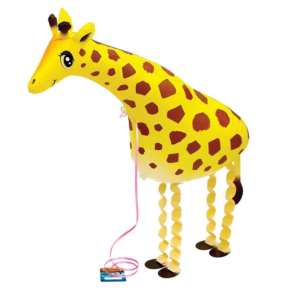 1pc-Walking-Giraffe-Balloon-Lovely-Big-Animal-Mylar-Foil-Balloon-Kids-Children-Jungle-Party-Decor-Home 1Db Walking Giraffe Léggömb Szép Nagy Állat Mylar Fólia Kids Gyermek Jungle Party Decor Főoldal Szoba Díszítő Lufi - Image 1