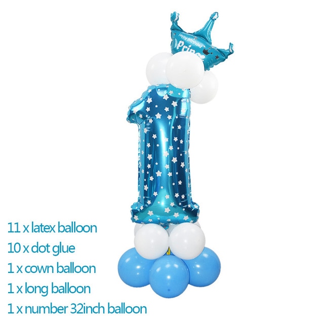 1 balloon number