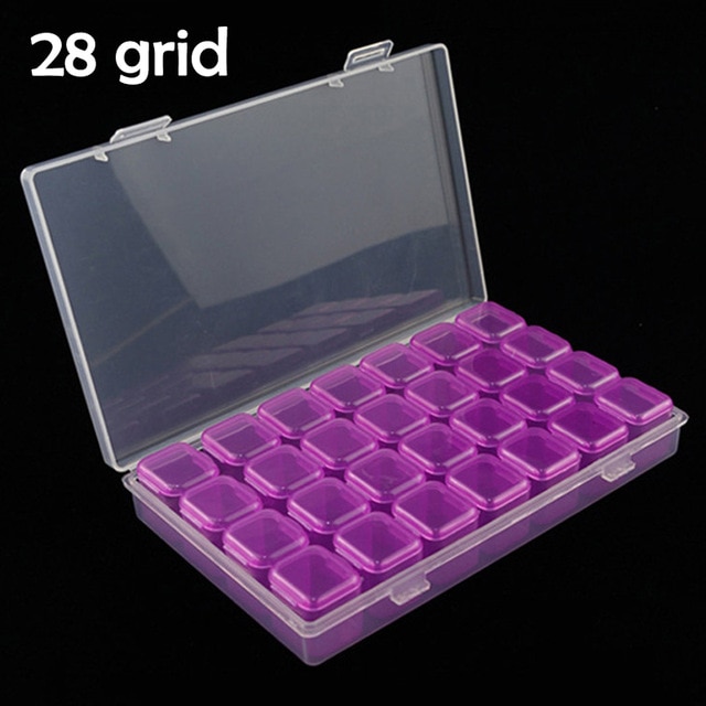 28 grid purple