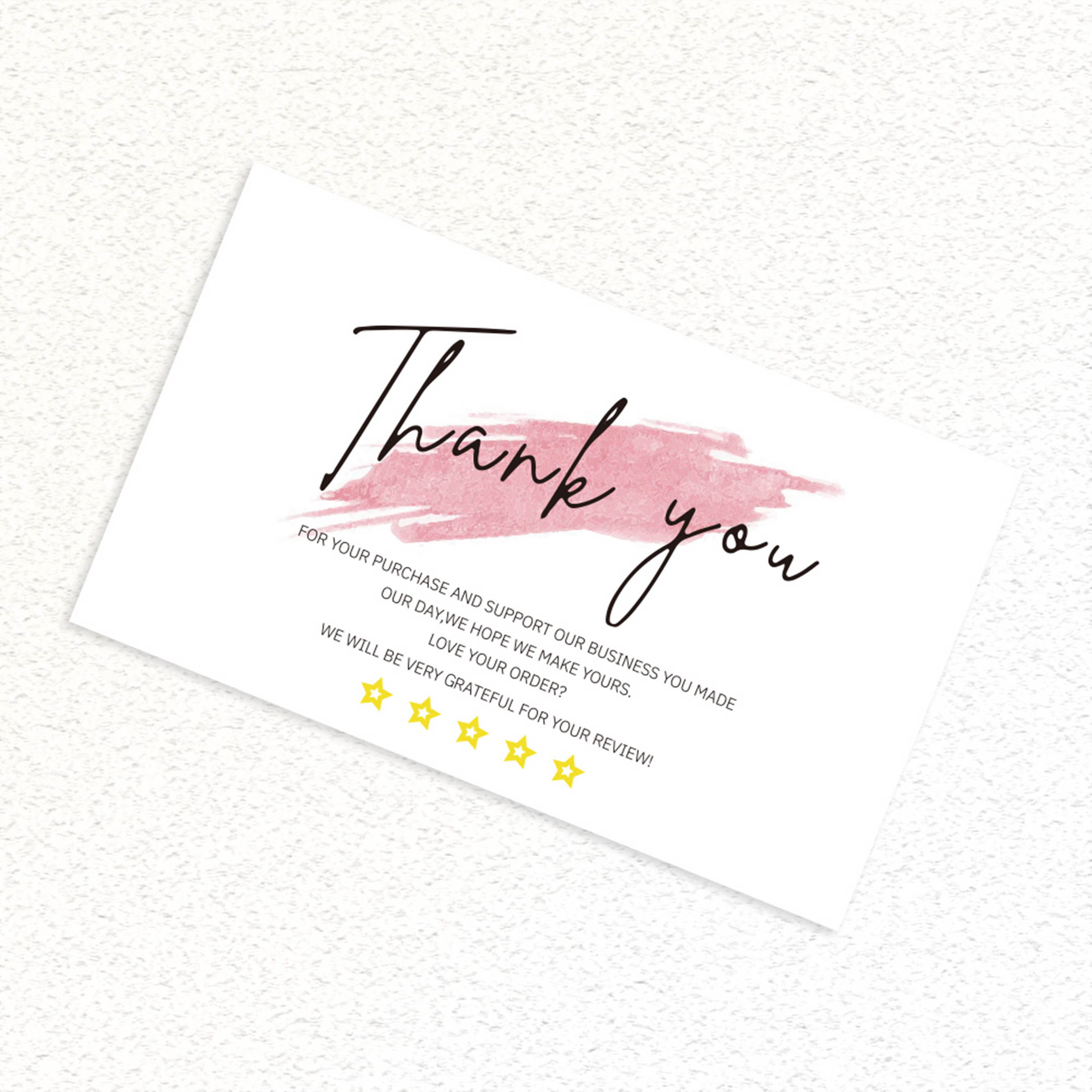 30 Db Fehér Köszönőlap Köszönjük Megrendelési Kártyáját Dicsérő Címkék Kisvállalkozásoknak Dekoráció