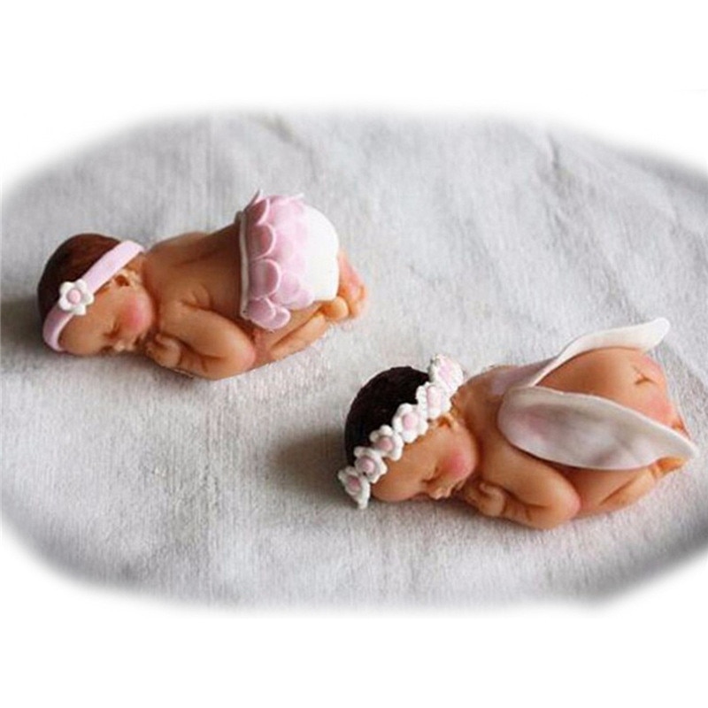 3D-Silicone-Molds-for-Cake-Sugar-Candy-Mold-DIY-Design-Fondant-Decorating-Tools-Sleep-Baby-Handmade 3D Szilikon Formák Sütemény Cukorka Formához Diy Design Fondant Díszítő Eszközök Sleep Baby Kézzel Készített Szappan Penész - Image 1