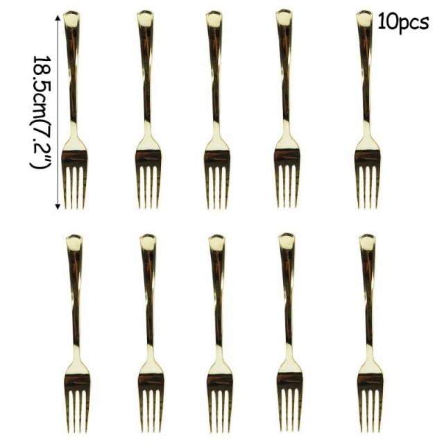 10pcs Plastic Forks
