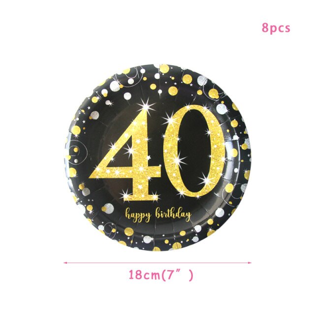 8pcs 7inch plates 40