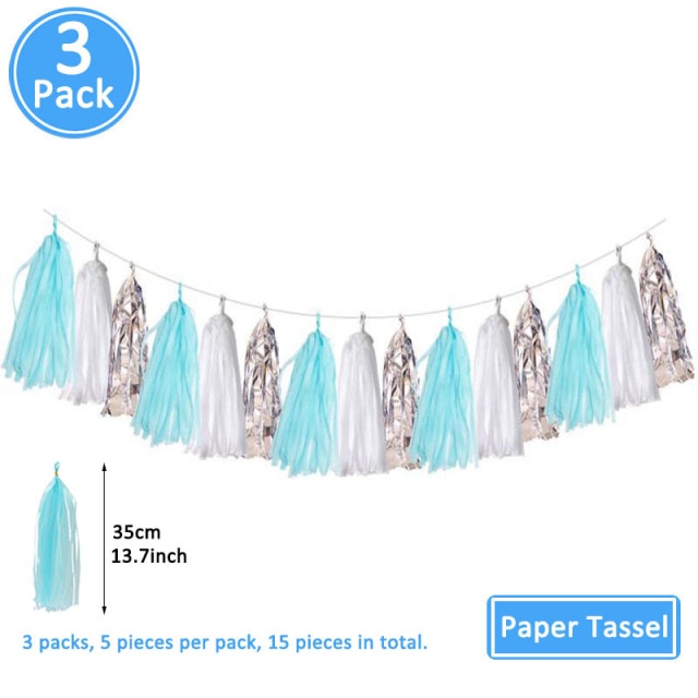 3 pack paper tassel