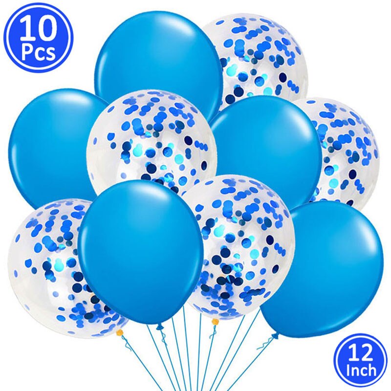 Kék Ezüst Latex Fólia Csillag Szív Léggömbök Boldog Születésnapi Party Dekoráció Gyerekeknek Hélium Ballon 1 Kisfiú Kellékek 2 3 4 5 6
