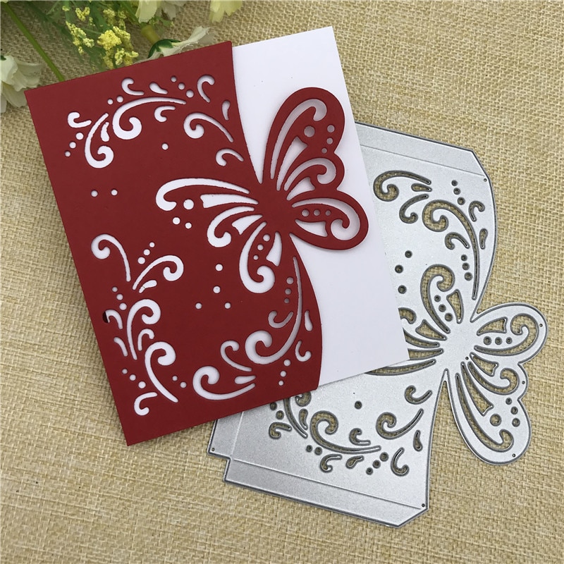 Butterfly-envelope-greeting-card-Metal-Cutting-Dies-Stencil-Scrapbooking-Photo-Album-Card-Paper-Embossing-Craft-DIY Butterfly Boríték Üdvözlőkártya Metal Cutting Dies Stencil Scrapbooking Po Album Card Paper Domborító Kézműves Diy - Image 1