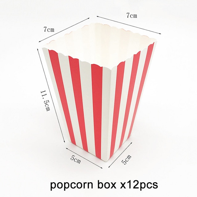 popcorn box x12pcs