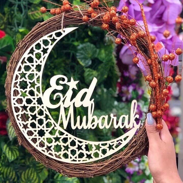 Boldog Eid Ramadán Év Iszlám Muszlim Fesztivál Dekoráció Kellékek Mubarak Latex Lufi És Papír