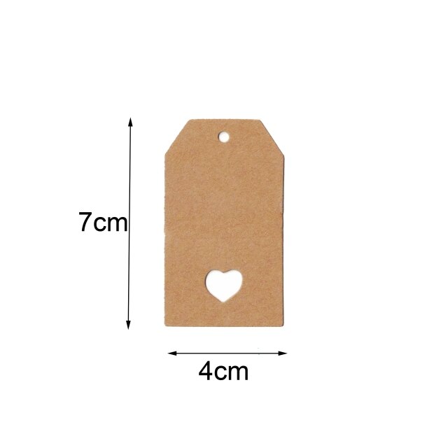 Brown Heart - 4x7cm