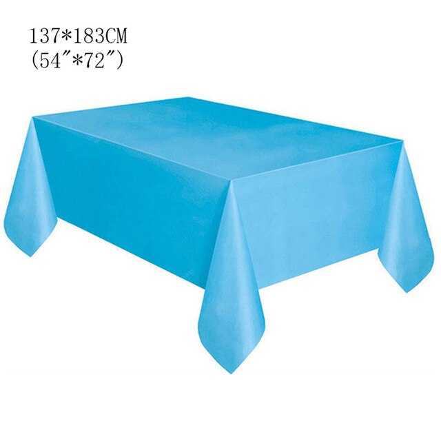 Blue tablecloth