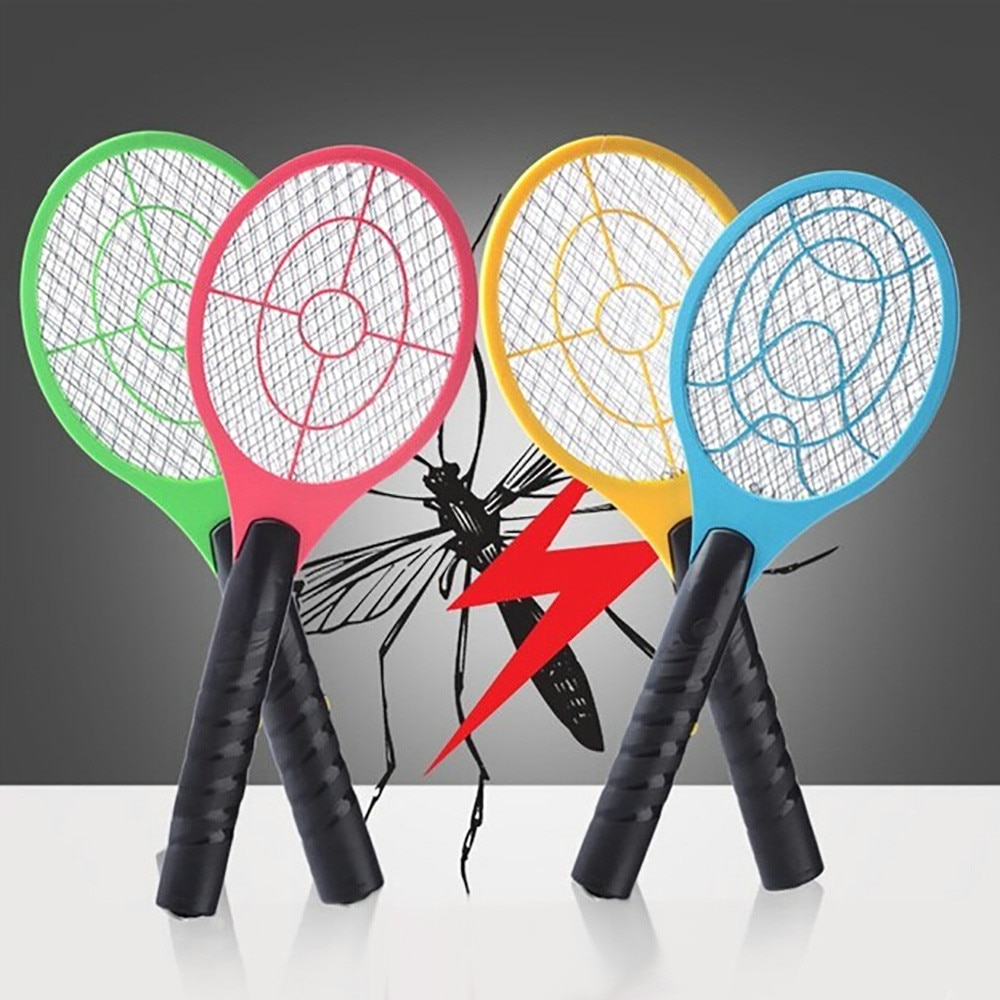 Szúnyoggyilkos Elektromos Szúnyogcsapó Teniszütő Kézi Ütő Rovarlégy Poloska Darázsfacsaró