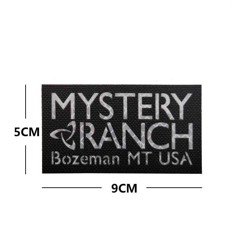 Rejtély Ranch Bozeman Mt Usa Hímző Tapaszok Embléma Katonai Hadsereg 9 * 5 Cm-Es Tartozékhorog És Hurok Taktika