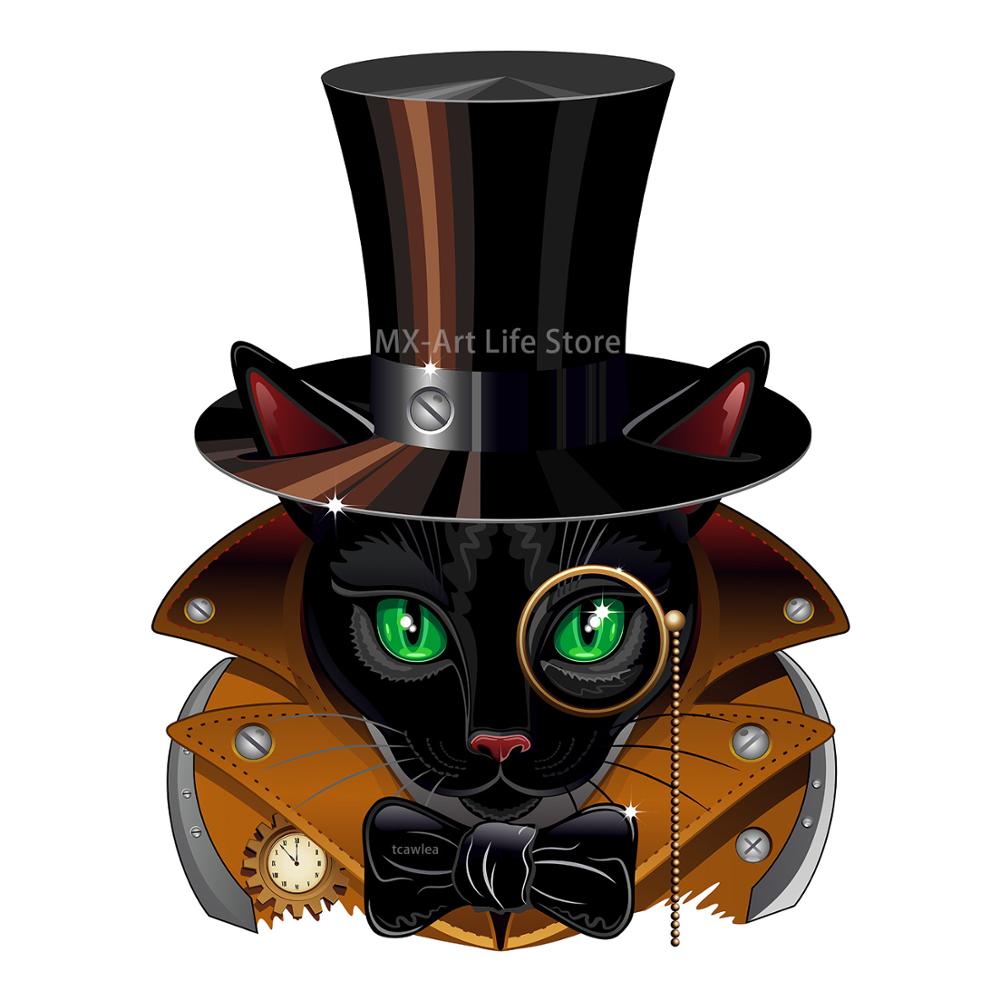 Steampunk Sorozat Detektív Macska Vágás Haldoklik Halloween Állatok Meghalnak Barkácsoláshoz Scrapbooking Kártyák Dekoratív Die 2021