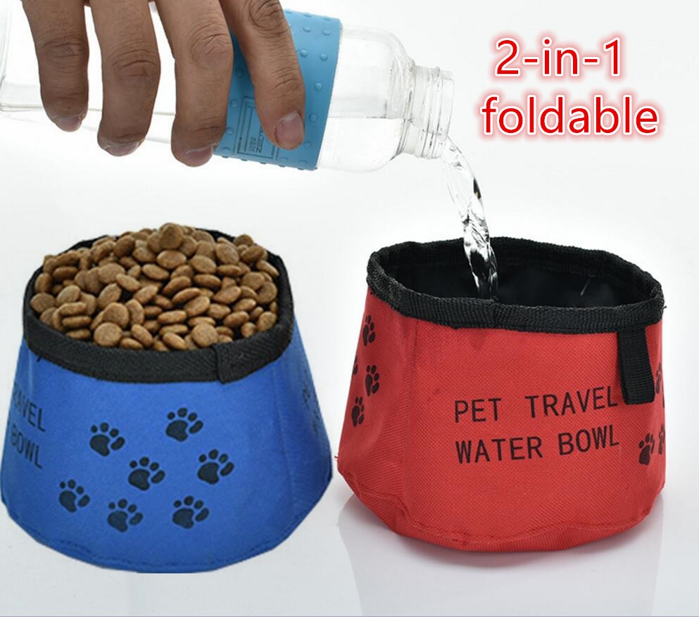Portable-foldable-Pet-bowl-travel-Outside-waterproof-feeding-drinking-2-in-1-travel-dog-bowl-wholesale Hordozható, Összecsukható Kisállat Tál Utazás A Vízálló Etetésen Kívül 2 Az 1-Ben Utazási Kutya Nagykereskedelmi Ivóvíz - Image 1