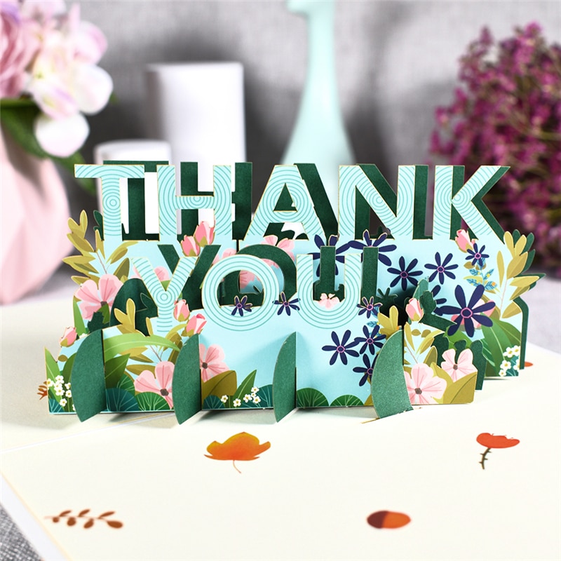 Ékszerek Bútor Padló Polírozó Viasz Köszönőlap Pop-Up 3D Üdvözlőkártyák Hálaadás Anyák Apák Napja Ajándékozás Évforduló Valentines