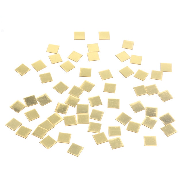 Square gold 100pcs