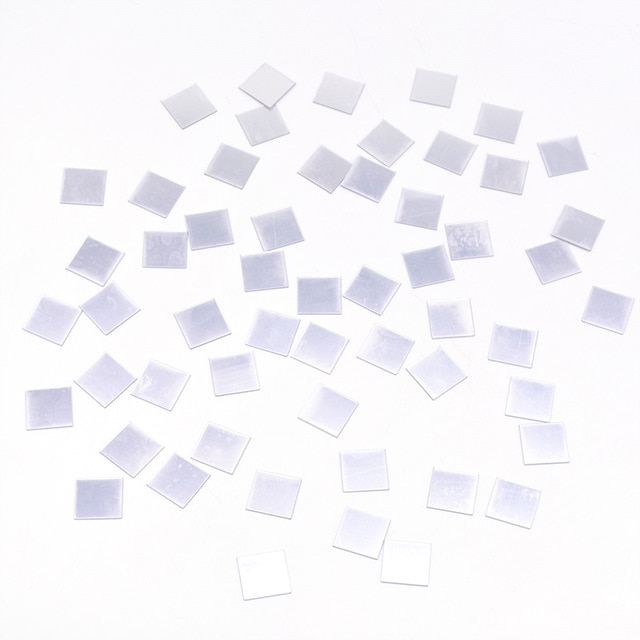 Square silver 100pcs