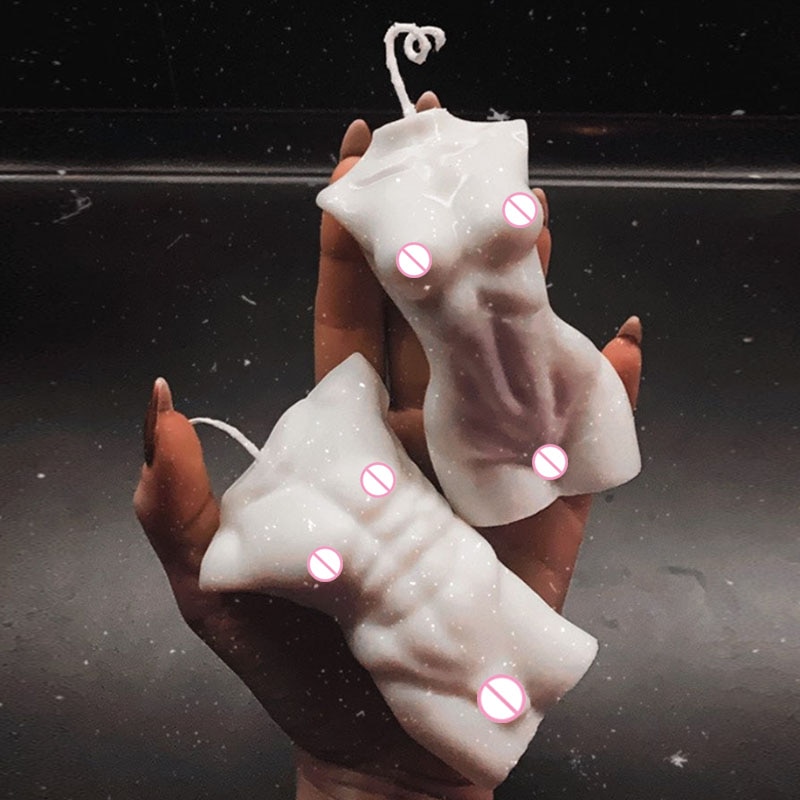 3D Emberi Test Szilikon Gyertya Penész Női Parfümkészítés Szappan Illatgyanta Gyanta Gipsz Torta Barkácsművészet Szobor Díszítő Eszköz