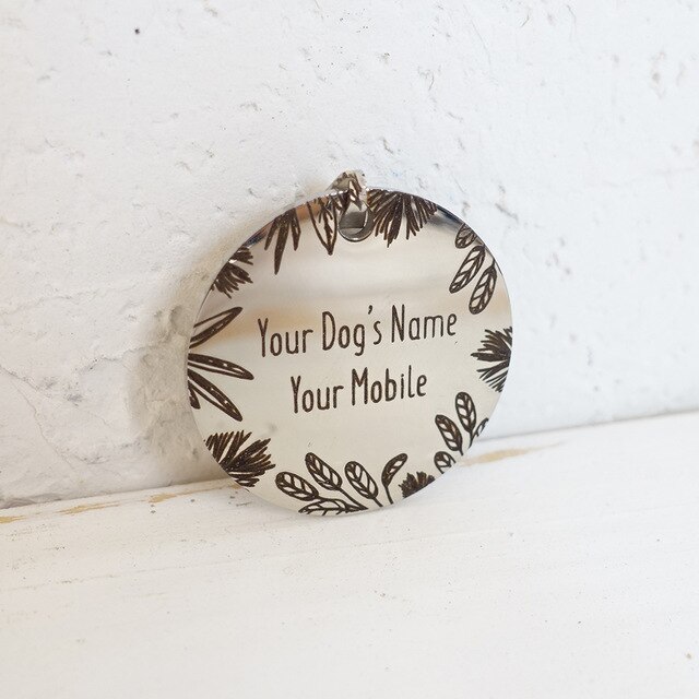 Leafage Dog ID Tag