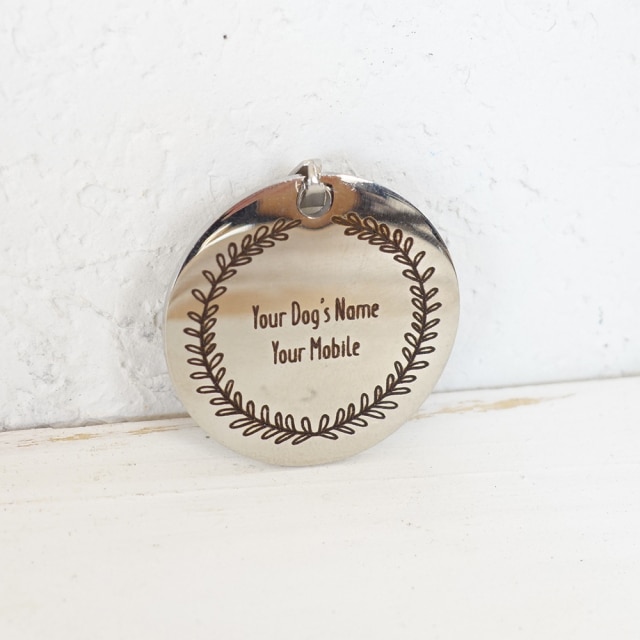 Rattan Dog ID Tag