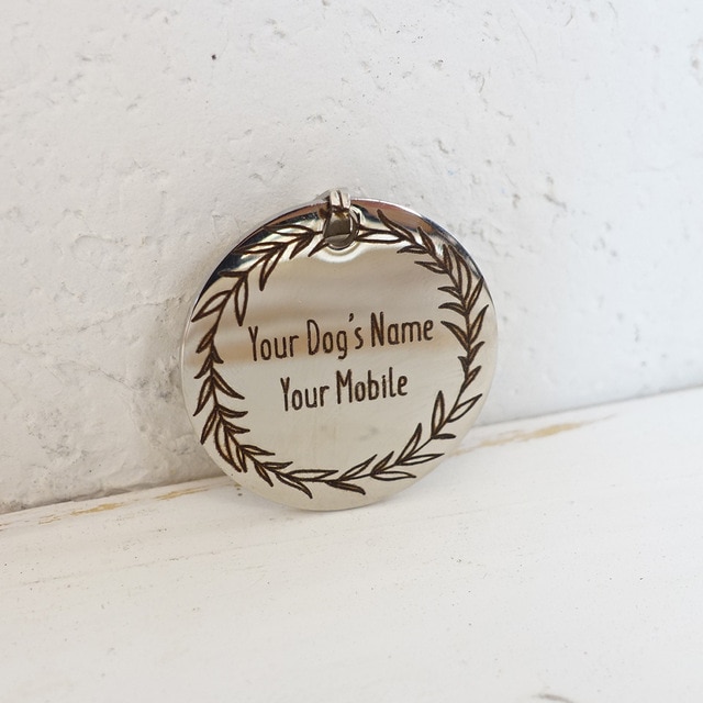 Wicker Dog ID Tag