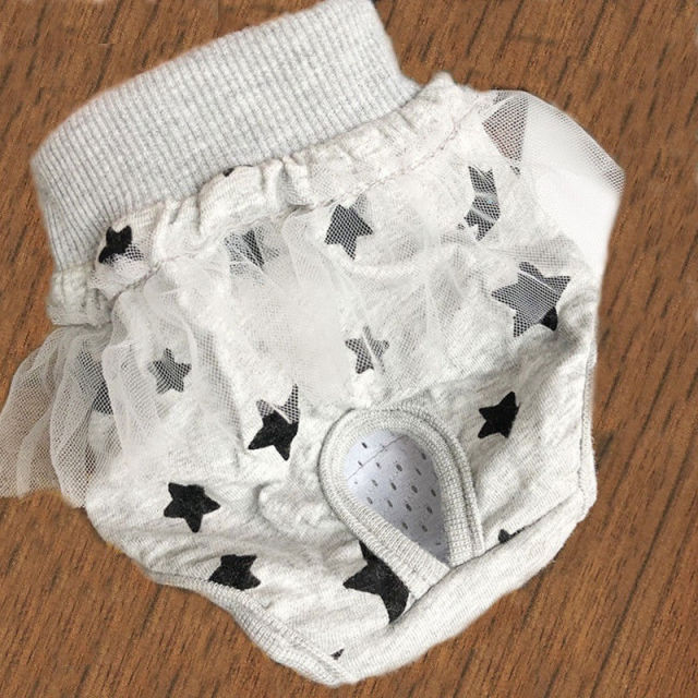 Gray dog underwear