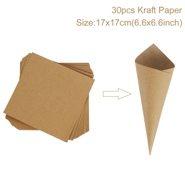 30pcs paper cone 4