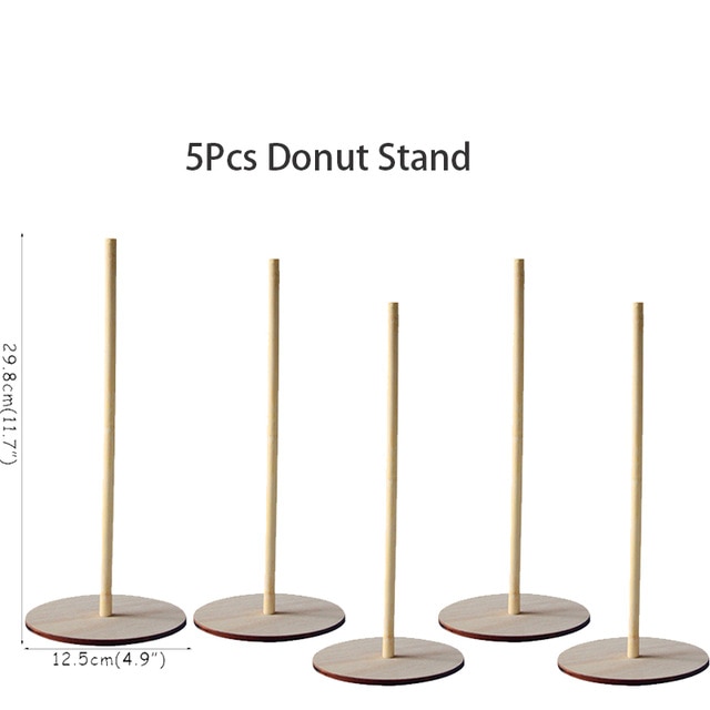 1set wood stand x5