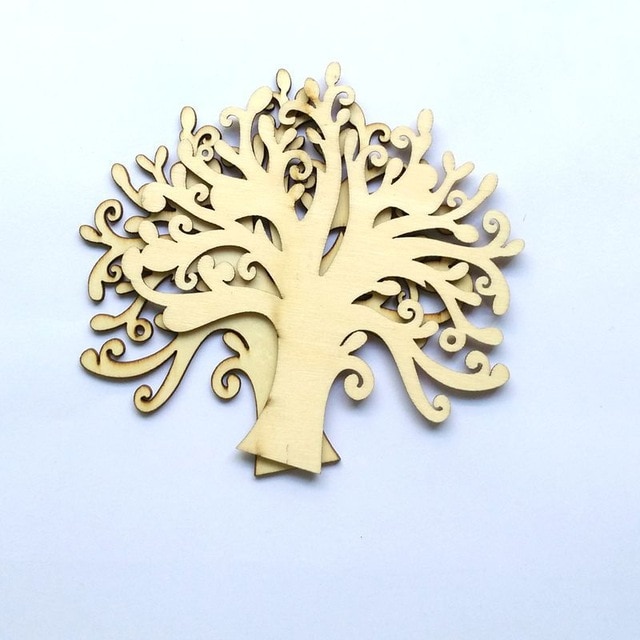 10pcs wooden tree