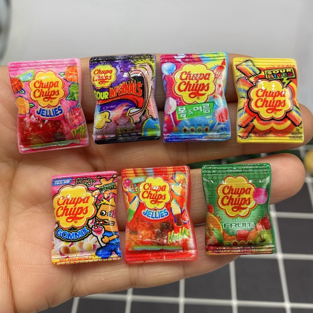 30Pcs-Mini-Cartoon-Candy-Resin-Decoration-Craft-Flatback-Cabochon-Embellishments-For-Scrapbooking-Cute-Diy-Accessories-Charms 30Db Mini Cartoon Candy Gyanta Dekoráció Craft Flatback Cabochon Díszítőelemek Scrapbooking Aranyos Diy Kiegészítők Charms - Image 1