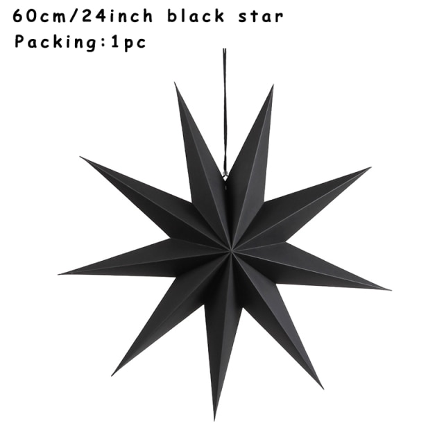 60cm black star