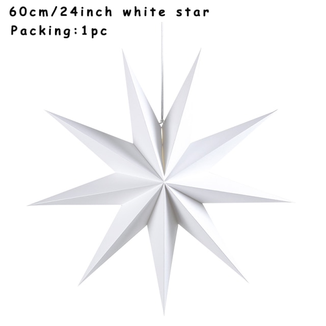 60cm white star