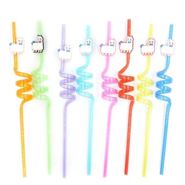 8pcs Alpaca straws