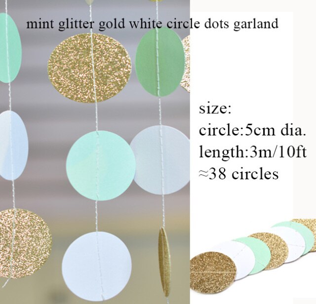 mint gold white