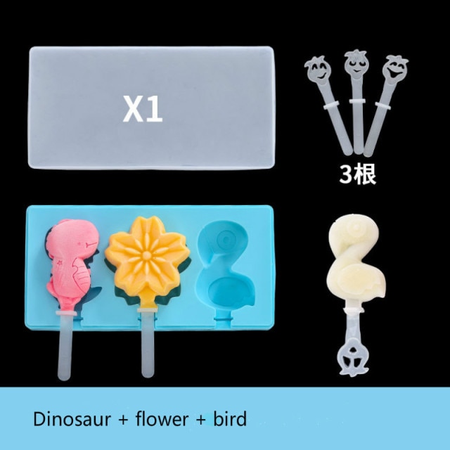 Dinosaur and flower