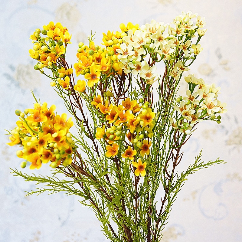 Luxus Hosszú Szárú Ausztrál Lamei Virág Ág Selyem Művirágok Esküvői Party Dekoráció Flores Művei