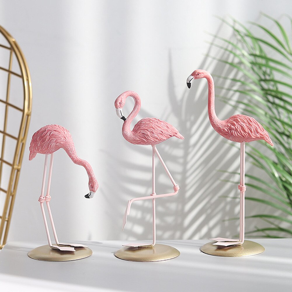 Skandináv Stílusú Flamingó Figura Lakberendezés Tündér Kert Nappali Iroda Esküvői Party Dísz Lakberendezési Kiegészítők