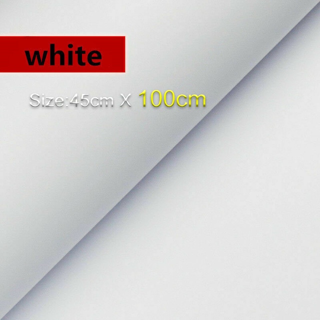 White 45cm X 100cm