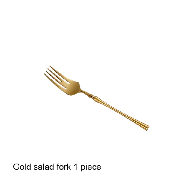 Gold salad fork