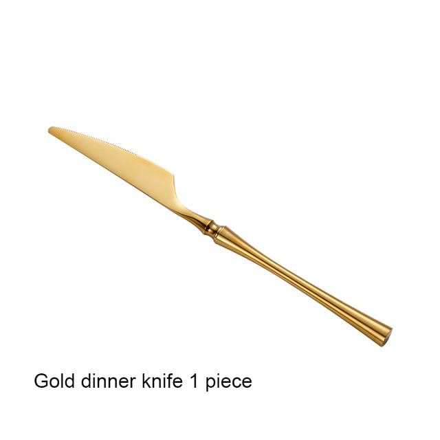 Gold dinner knife